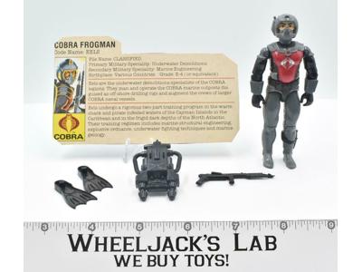 Eels Cobra Frogman V1 GI Joe 1985 Hasbro Action Figure Vintage