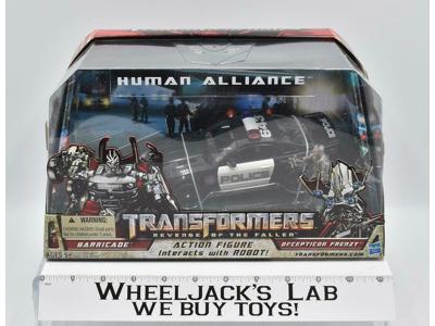 Barricade &amp; Frenzy Human Alliance MISB ROTF Revenge Of The Fallen Transformers