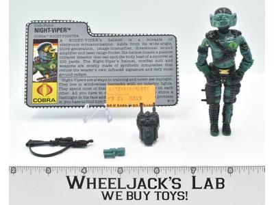 Night-Viper V1 100% Complete 1989 GI Joe ARAH Vintage Hasbro