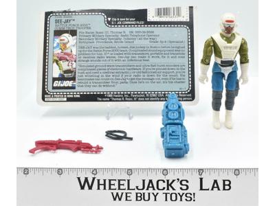 Dee Jay 1989 GI Joe ARAH Vintage Hasbro Action Figure