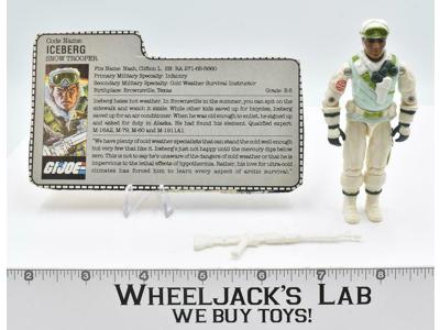 Iceberg V1 100% Complete 1986 GI Joe ARAH Hasbro Vintage Action Figure