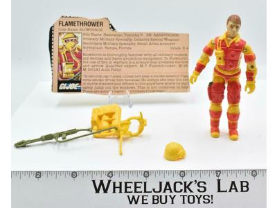 Blowtorch V1 100% Complete 1984 GI Joe Hasbro Action Figure Vintage