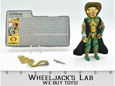 Serpentor V1 100% Complete 1986 GI Joe ARAH Vintage Hasbro Action Figure