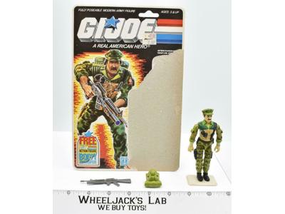 Leatherneck V1 100% Complete W CARD 1986 GI Joe Hasbro Vintage Action Figure