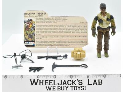 Alpine GI Joe V1 100% Complete ARAH Vintage Hasbro 1985 Action Figure
