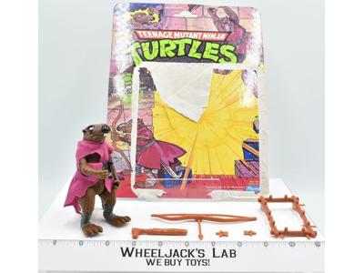 Splinter 100% Complete W/Card 1988 TMNT Teenage Mutant Ninja Turtle Playmates