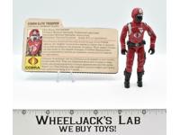 Crimson Guard Cobra Elite Trooper V1 1985 GI Joe ARAH Hasbro Vintage Figure