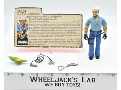 Shipwreck 100% Complete 1985 GI JOE Hasbro Action Figure Vintage