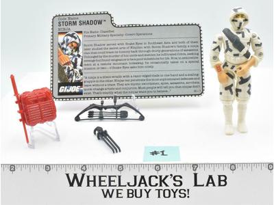 Storm Shadow #1 100% Complete V1 1988 GI Joe ARAH Hasbro Vintage Action Figure