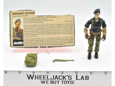Flint V1 100% Complete GI Joe V1 ARAH Vintage Hasbro 1985 Action Figure