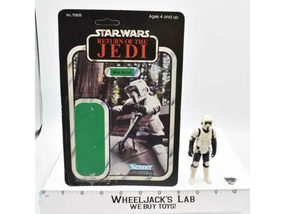 Biker Scout UNPUNCHED Complete 65 Back ROTJ Star Wars Kenner 1983 NO REPRO