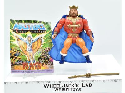 King Randor 100% Complete 1987 He-Man MOTU Masters of the Universe W/ Comic