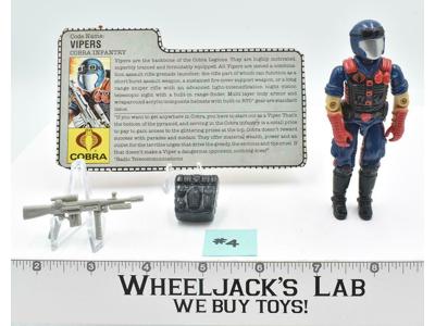 Vipers #4 100% Complete GI Joe V1 ARAH Vintage Hasbro 1986 Action Figure
