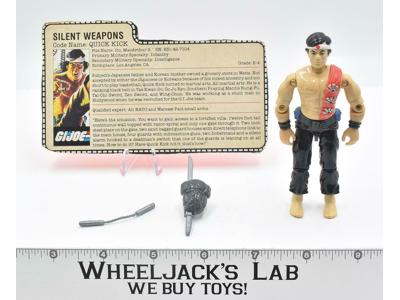 Quick Kick 100% Complete GI Joe V1 ARAH Vintage Hasbro 1985 Action Figure