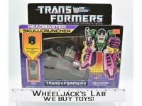 Skullcruncher Headmaster NICE BOX NEAR MINT FIGURE 1987 Vintage G1 Transformers