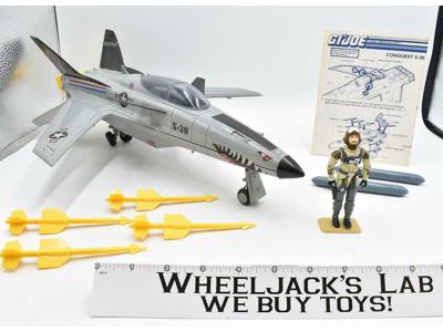 Conquest X-30 Jet W/ Pilot 100% Complete 1986 GI Joe Vintage Vehicle Hasbro