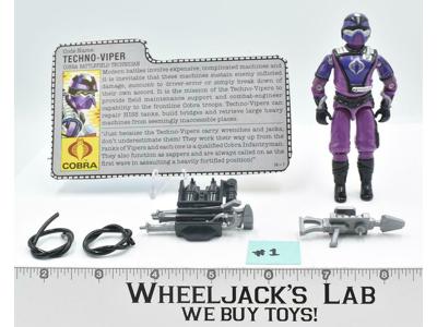 Techno-Viper #1 V1 100% Complete 1987 GI Joe ARAH Vintage Hasbro Action Figure