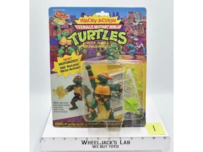 Wacky Action Rock N Roll Michaelangelo #1 1989 Teenage Mutant Ninja Turtles TMNT