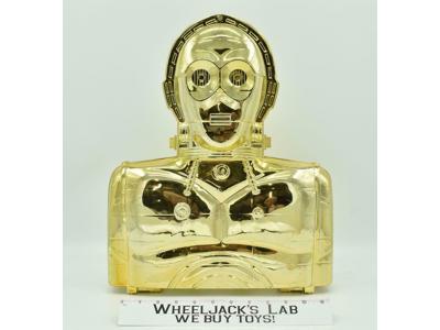 C-3PO GOLD Action Figure Storage Collector's Case W/Insert Star Wars 1983 Kenner