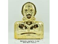 C-3PO GOLD Action Figure Storage Collector's Case W/Insert Star Wars 1983 Kenner
