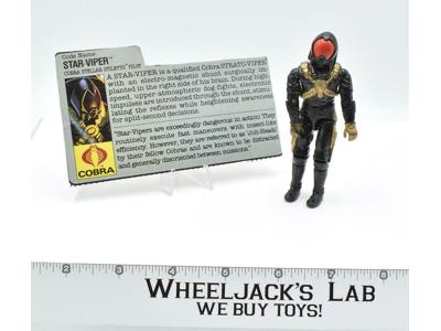 Star Viper Cobra Stellar Stiletto Pilot 100% Complete GI Joe 1988 Hasbro ARAH