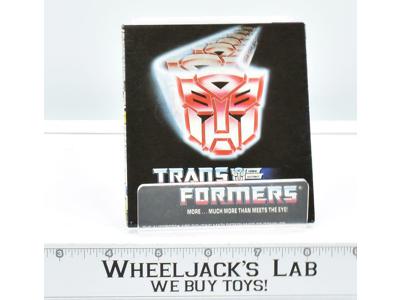 Insert Catalog Brochure Checklist Flyer 1988 G1 Transformers Action Figure