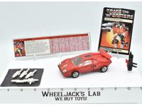 Sideswipe 100% Complete Vintage 1984 G1 Transformers Hasbro Action Figure