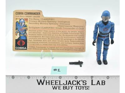 Cobra Commander Mickey Mouse #1 100% Complete GI Joe Vintage Hasbro 1982 Figure