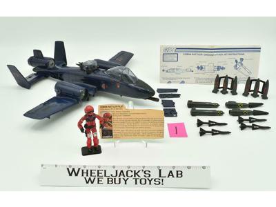 Cobra Rattler #1 Ground Attack Jet 100% Complete 1984 G.I. Joe Vehicle Vintage