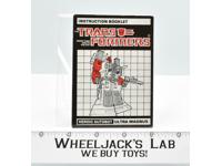 Ultra Magnus Instruction Booklet Manual 1986 G1 Transformers Vintage