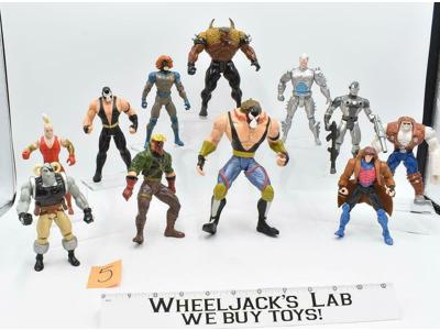 Lot of 11 Toy Mix of DC Comics, Marvel, and Toy Biz Action Figures
