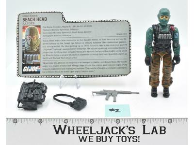 Beach Head #2 100% Complete GI Joe V1 ARAH Vintage Hasbro 1986 Action Figure