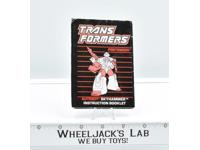 Skyhammer Action Figure Instruction Manual Booklet 1989 Hasbro G1 Transformers