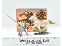 8868 Mounted Cavalry Soldier Norman W Lance Toy Soldiers Elastolin 70MM W/BOX