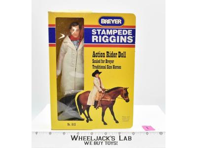 Stampede Riggins #1 Breyer Action Rider Doll Traditional Size Horse Vintage 1993