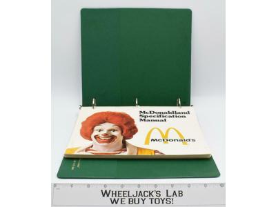 Mcdonaldland Specification Manual Mcdonald's 1980's Licensees Ad Style Guide