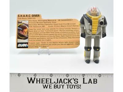 Deep Six S.H.A.R.C. Diver 1984 GI Joe ARAH Vintage Hasbro Action Figure