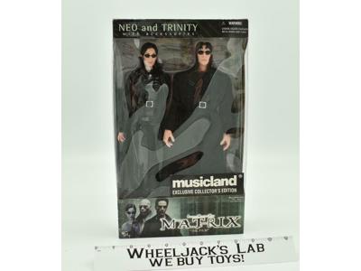 Neo and Trinity w/ Accessories The Matrix Musicland 12" New MISB N2 Toys Action