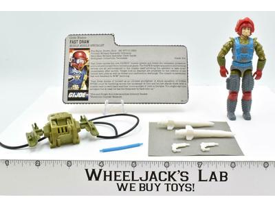 Fast Draw V1 100% Complete 1987 GI Joe ARAH Hasbro Vintage Action Figure