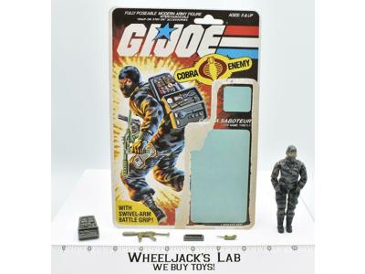 Firefly V1 100% Complete W CARD 1984 GI Joe Hasbro Vintage Action Figure