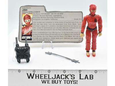 Jinx V1 100% Complete 1987 GI Joe ARAH Vintage Hasbro Action Figure