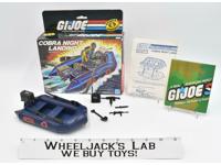 Cobra Night Landing Vehicle 100% Complete W/Box GI Joe 1985 Action Figure