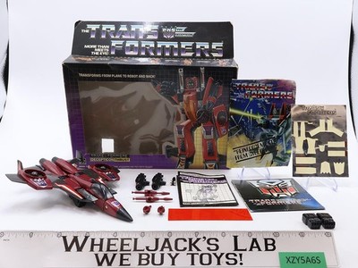 Thrust 100% Complete W/BOX 1985 Vintage G1 Transformers Hasbro Action Figure