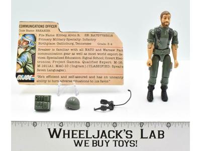 Breaker V1 STRAIGHT ARM 100% Complete 1982 GI Joe ARAH Hasbro Action Figure