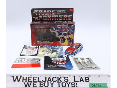 Smokescreen W/ BOX 100% Complete 1985 Vintage Hasbro G1 Transformers Action Fig