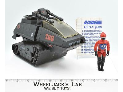 Cobra HISS Tank 100% Complete W/ Driver 1983 GI Joe ARAH Hasbro Vintage Vehicle