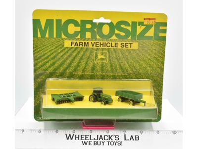Micro Size Farm Vehicle Set John Deere Vintage Ertl Farm Toy