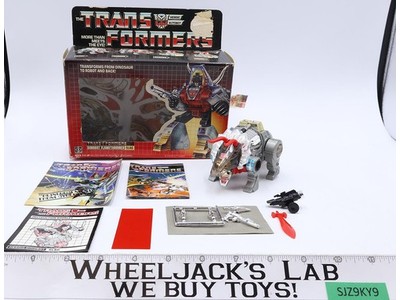 Slag NEAR MINT FIGURE W/ Box 1985 Vintage Hasbro G1 Transformers Action Figure