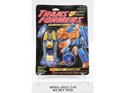 G2 Manta Ray 100% Complete MIB 1994 Vintage Hasbro Transformers Action Figure