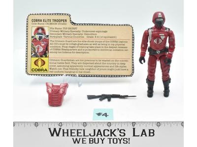 Crimson Guard #4 100% Complete GI Joe V1 ARAH Vintage Hasbro 1985 Action Figure